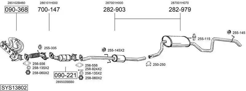 BOSAL SYS13802