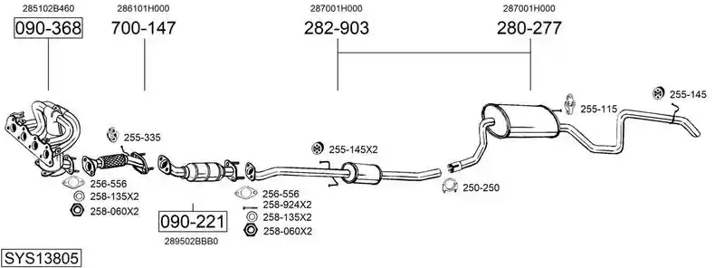 BOSAL SYS13805
