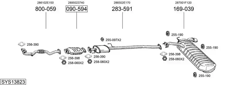 BOSAL SYS13823