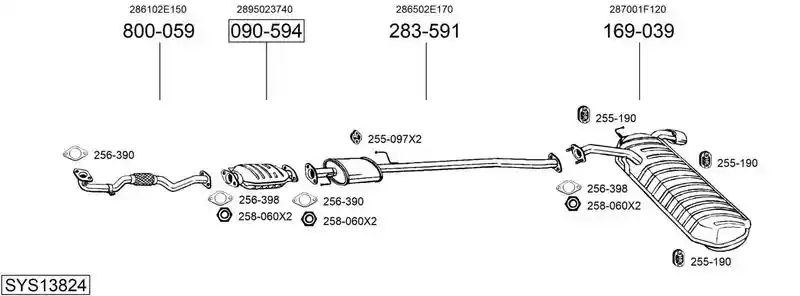 BOSAL SYS13824