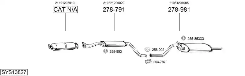 BOSAL SYS13827