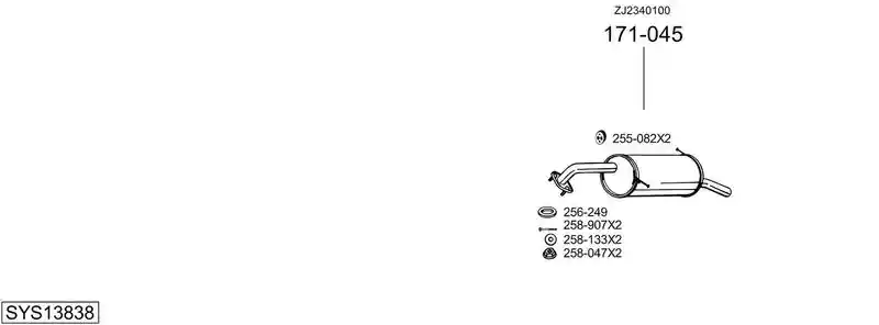 BOSAL SYS13838