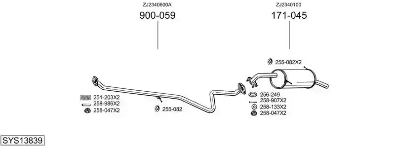 BOSAL SYS13839