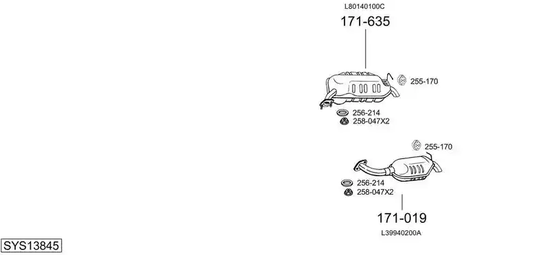 BOSAL SYS13845 BOSAL SYS13845
