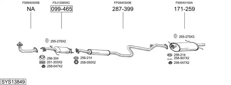 BOSAL SYS13849