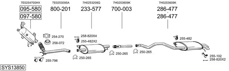 BOSAL SYS13850