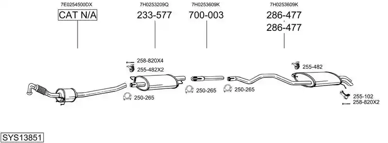 BOSAL SYS13851