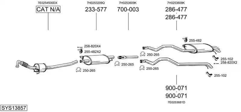 BOSAL SYS13857