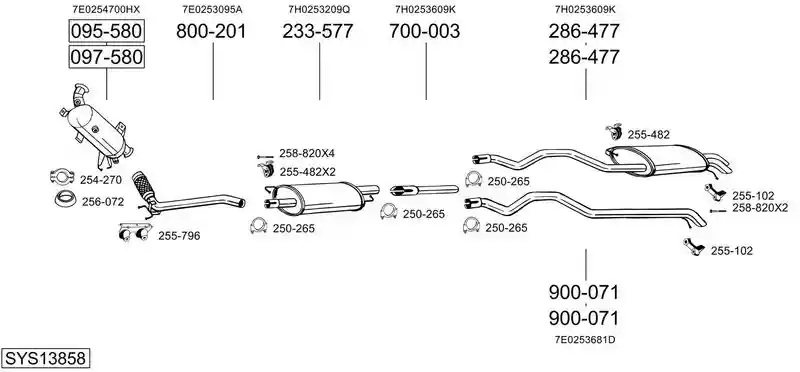 BOSAL SYS13858