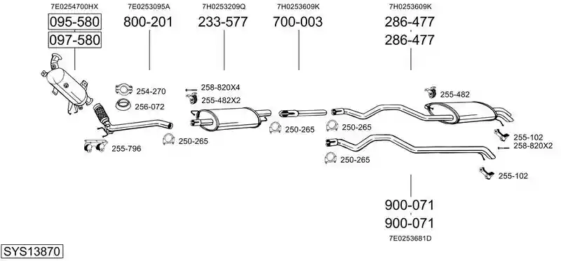 BOSAL SYS13870