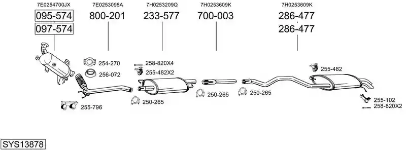 BOSAL SYS13878