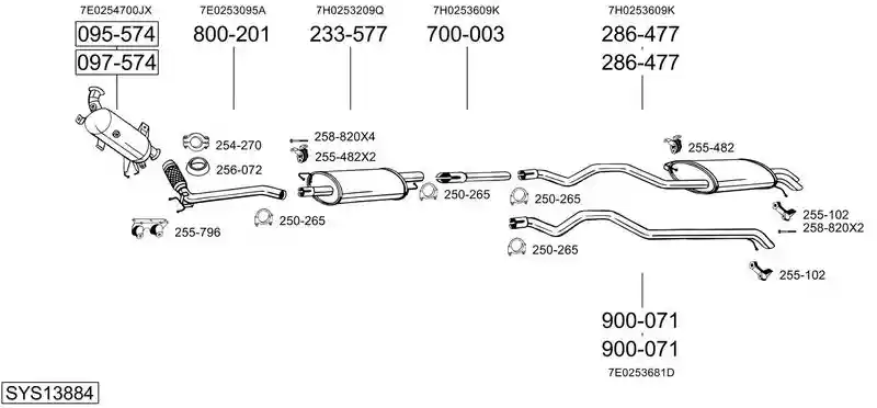 BOSAL SYS13884