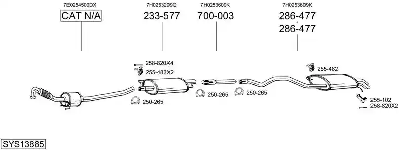 BOSAL SYS13885