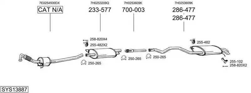 BOSAL SYS13887
