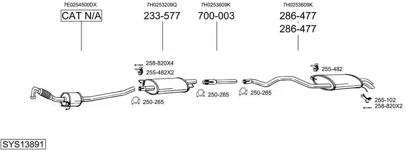 BOSAL SYS13891
