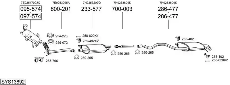 BOSAL SYS13892