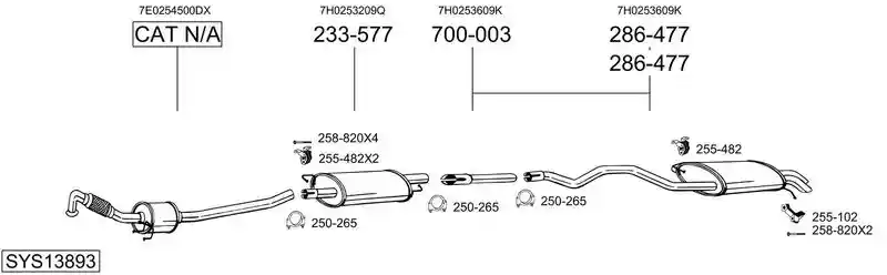 BOSAL SYS13893