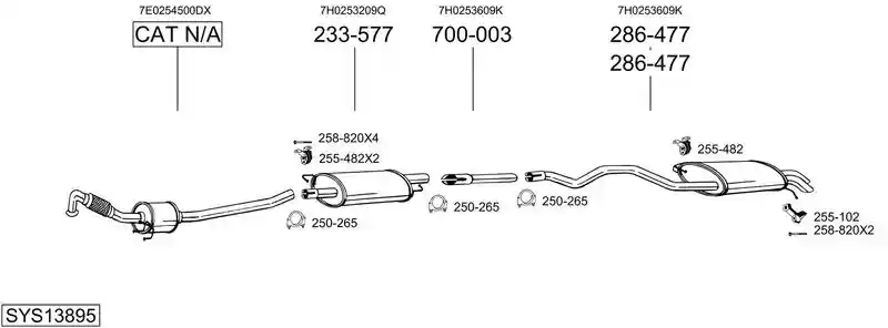 BOSAL SYS13895