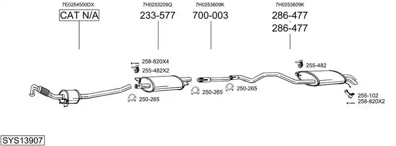 BOSAL SYS13907