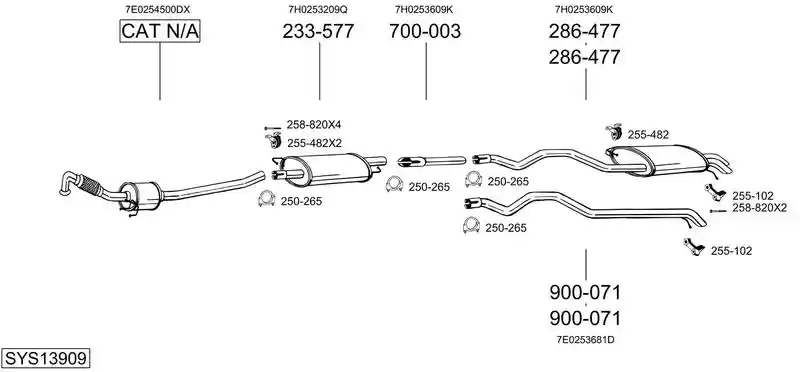 BOSAL SYS13909