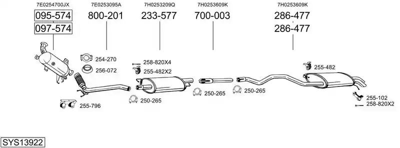BOSAL SYS13922