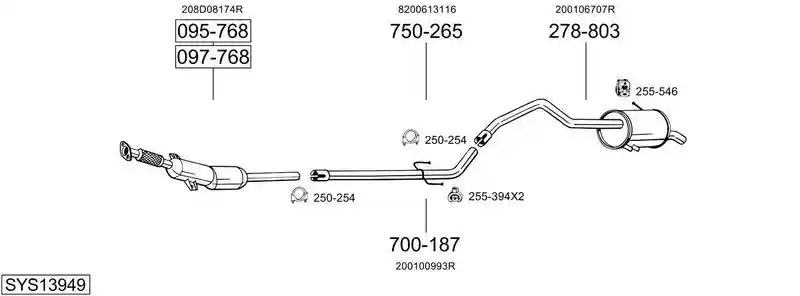BOSAL SYS13949