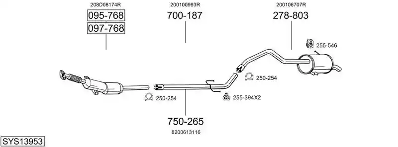 BOSAL SYS13953