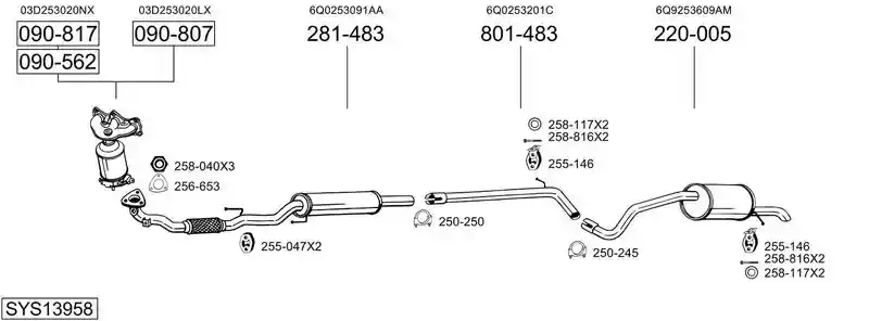 BOSAL SYS13958