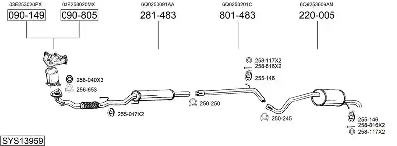 BOSAL SYS13959