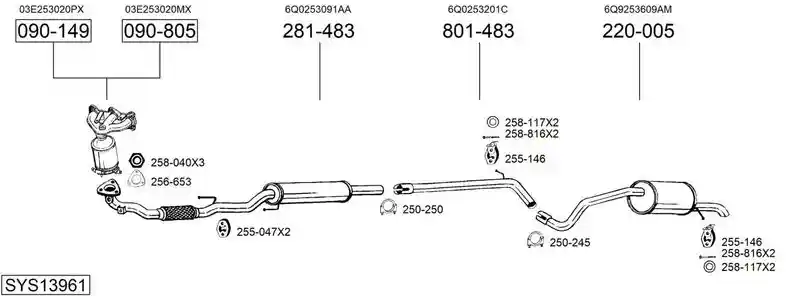 BOSAL SYS13961