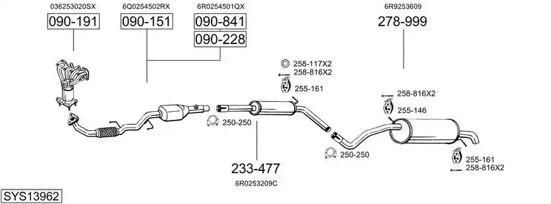 BOSAL SYS13962
