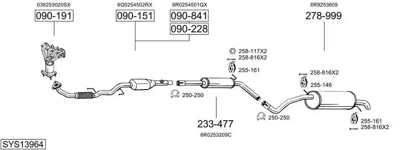 BOSAL SYS13964