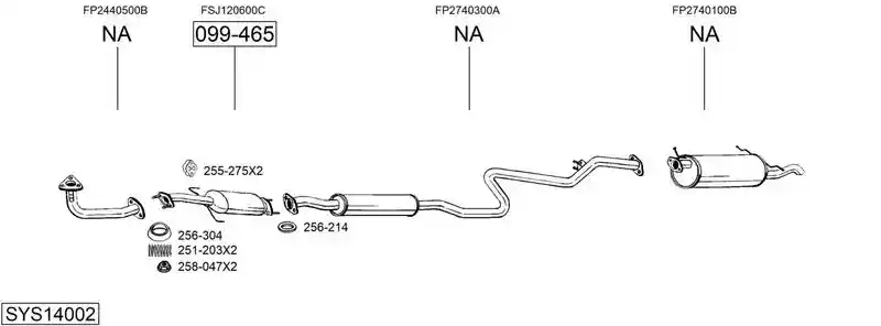 BOSAL SYS14002
