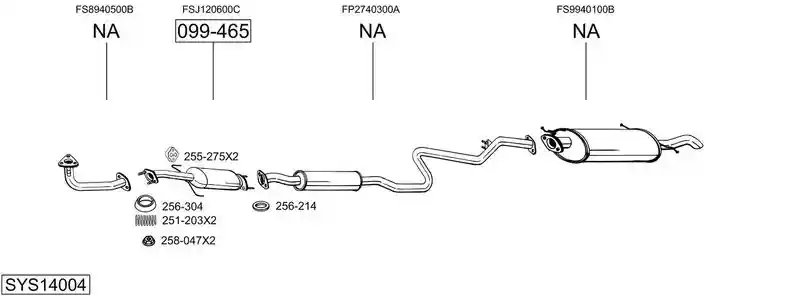 BOSAL SYS14004