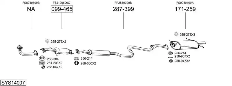 BOSAL SYS14007