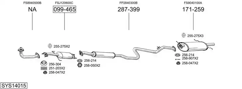 BOSAL SYS14015