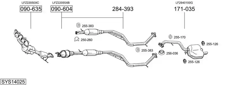BOSAL SYS14025
