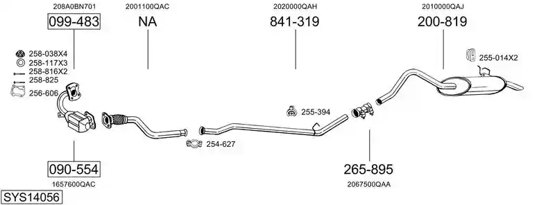 BOSAL SYS14056
