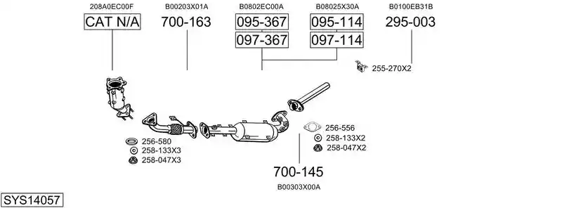 BOSAL SYS14057