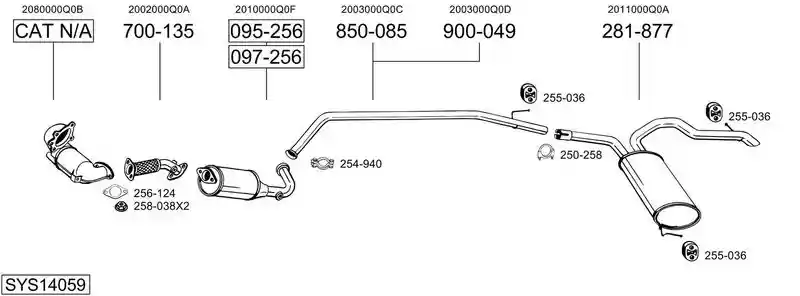 BOSAL SYS14059
