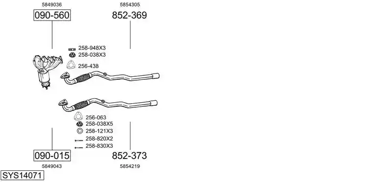 BOSAL SYS14071