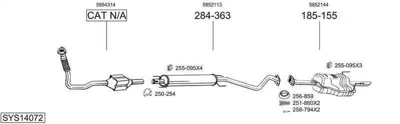 BOSAL SYS14072