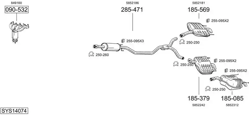 BOSAL SYS14074