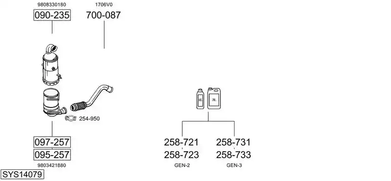 BOSAL SYS14079
