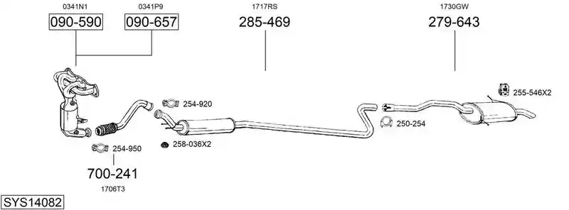 BOSAL SYS14082