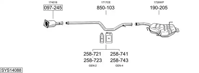 BOSAL SYS14088
