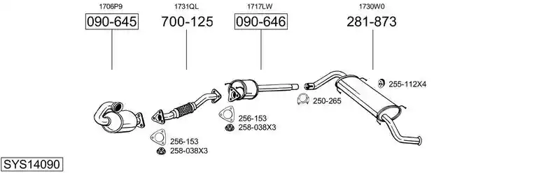 BOSAL SYS14090