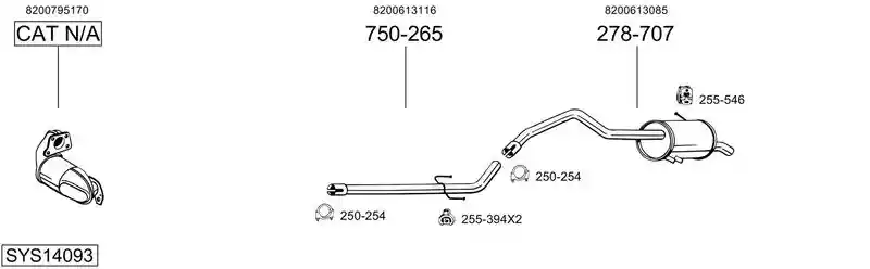 BOSAL SYS14093