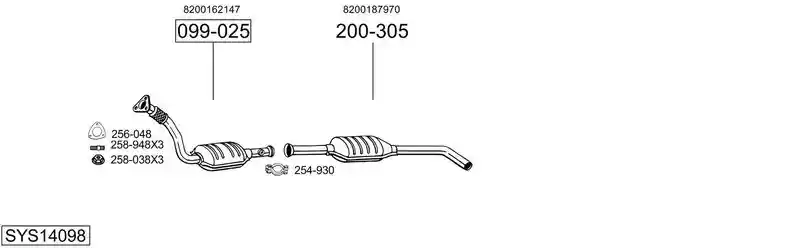 BOSAL SYS14098