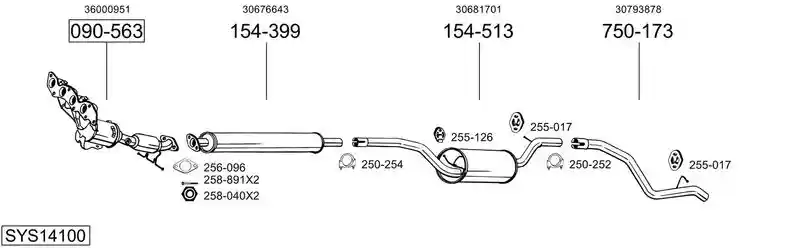 BOSAL SYS14100